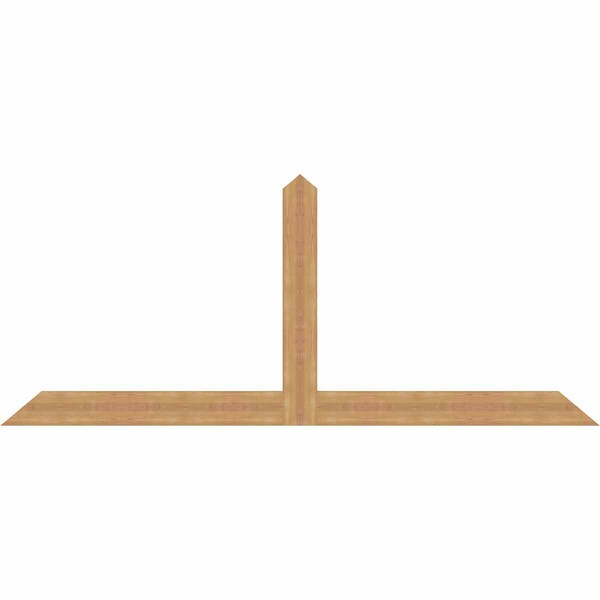 Ekena Millwork Portland Timber Gable Bracket, Western Red Cedar, 96"W x 40"H x 1 1/2"D x 5 1/2"F, 10/12 Pitch GBW096X40X0206POR00SWR - main